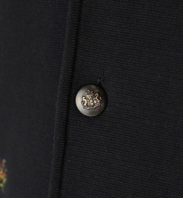 CABaN「CABaN コットンカシミヤ フラワーエンブロイダリー クルーネックベスト」|ベスト・ジレ|