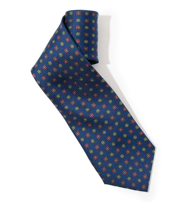 TOMORROWLAND GOODS「ERRICO FORMICOLA シルク プリント小紋柄ネクタイ」|ネクタイ・蝶ネクタイ|68 ネイビー系
