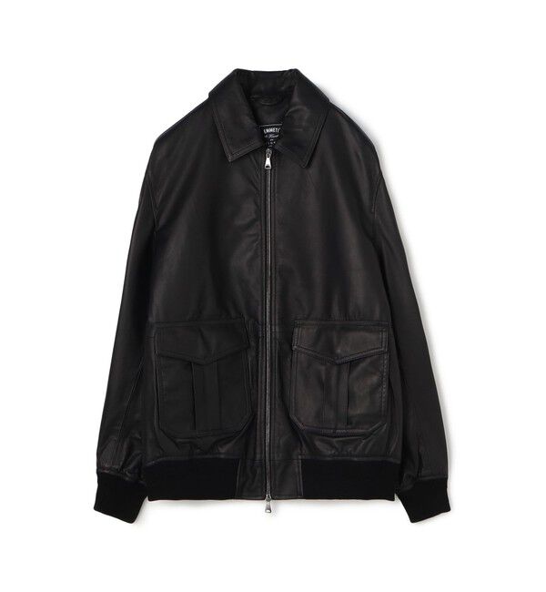 TOMORROWLAND MENS「【別注】EMMETI AKRON ラムレザー ブルゾン」|ブルゾン・スタジャン|18 チャコールグレー