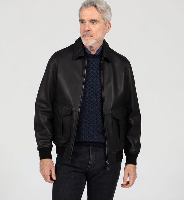 TOMORROWLAND MENS「【別注】EMMETI AKRON ラムレザー ブルゾン」|ブルゾン・スタジャン|