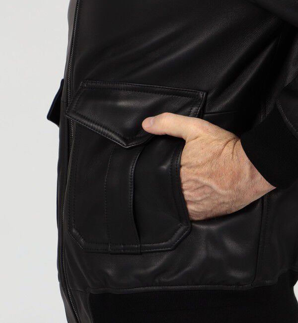 TOMORROWLAND MENS「【別注】EMMETI AKRON ラムレザー ブルゾン」|ブルゾン・スタジャン|