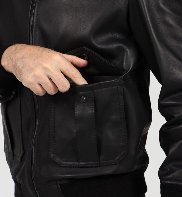 TOMORROWLAND MENS「【別注】EMMETI AKRON ラムレザー ブルゾン」|ブルゾン・スタジャン|