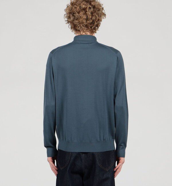 TOMORROWLAND MENS「TOMORROWLAND tricot スーパーファインメリノウール ニットポロシャツ S-WOOL」|ニット・セーター|