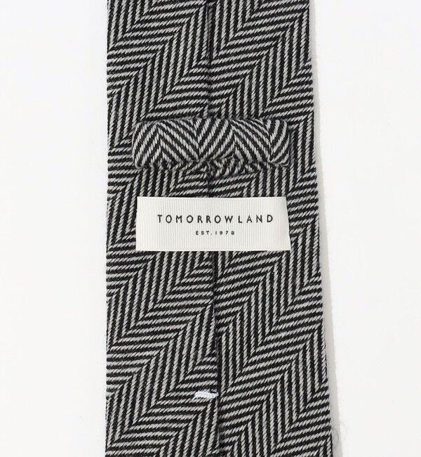 TOMORROWLAND GOODS「TOMORROWLAND ウールシルク ヘリンボーン柄ネクタイ」|ネクタイ・蝶ネクタイ|