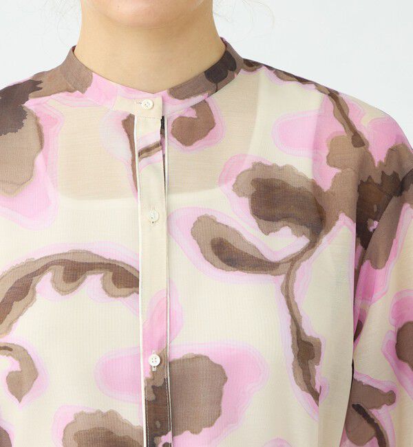 Ballsey「リリアンプリント ロングシャツワンピース」|ワンピース|