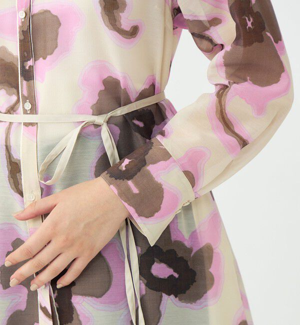 Ballsey「リリアンプリント ロングシャツワンピース」|ワンピース|