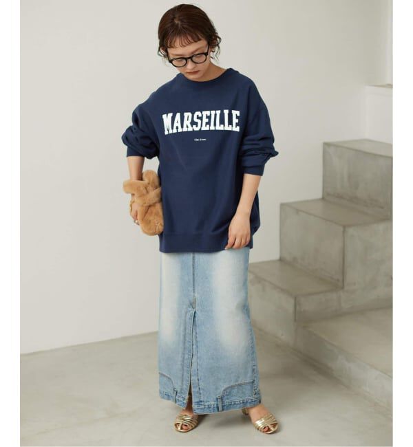 SLOBE IENA「《WEB限定/追加》MARSEILLE ロゴスウェット」|スウェット・ジャージ|