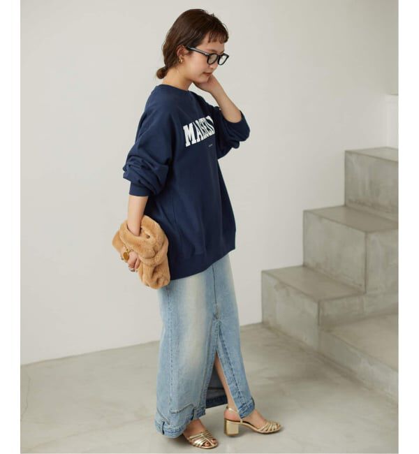 SLOBE IENA「《WEB限定/追加》MARSEILLE ロゴスウェット」|スウェット・ジャージ|