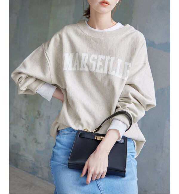 SLOBE IENA「《WEB限定/追加》MARSEILLE ロゴスウェット」|スウェット・ジャージ|ナチュラル