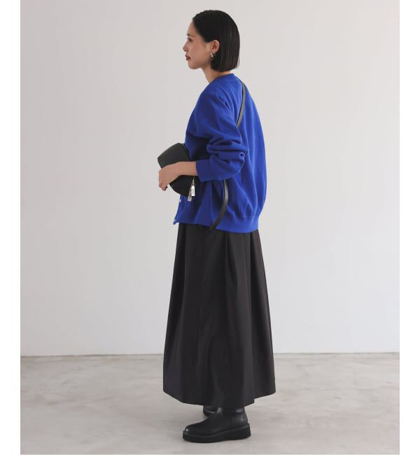 SLOBE IENA「《追加》ダブルフェイスジャージースナップカーディガン」|カーディガン|