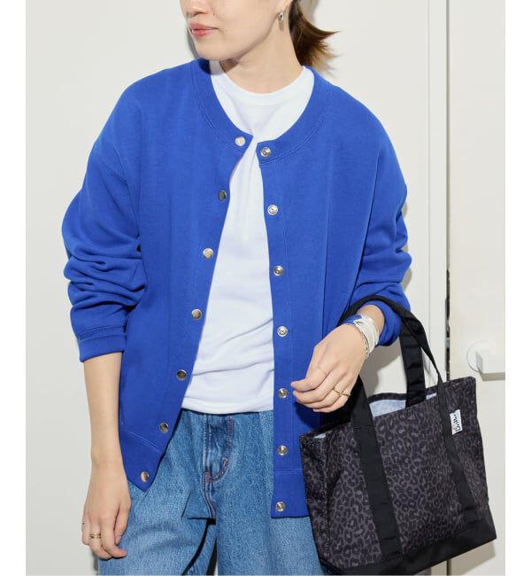 SLOBE IENA「《追加》ダブルフェイスジャージースナップカーディガン」|カーディガン|