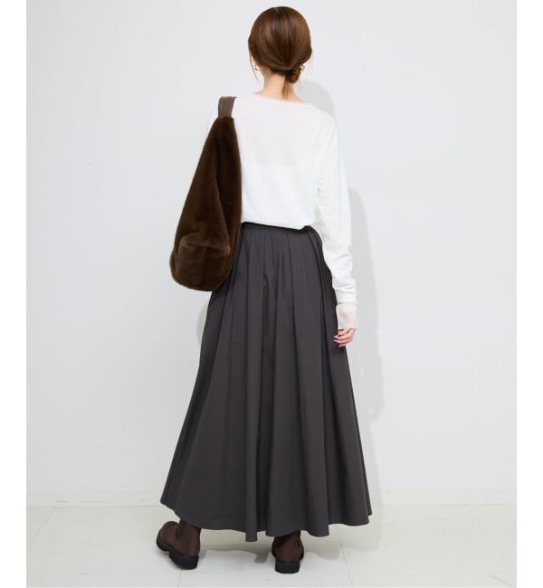 SLOBE IENA「レイヤードフロッキードットスリーブロンTEE」|Tシャツ・カットソー|