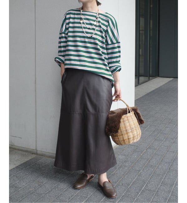 SLOBE IENA「LE MINOR/ルミノア SLOBE別注 マルチボーダー」|Tシャツ・カットソー|