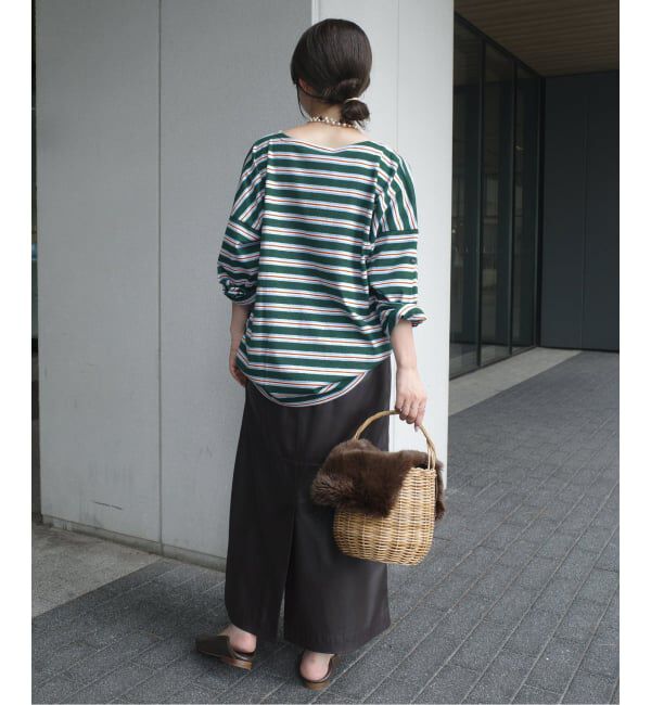 SLOBE IENA「LE MINOR/ルミノア SLOBE別注 マルチボーダー」|Tシャツ・カットソー|