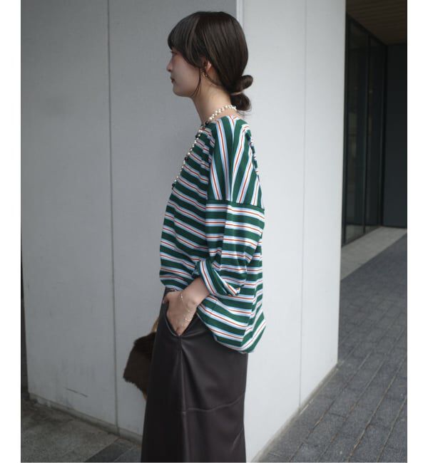 SLOBE IENA「LE MINOR/ルミノア SLOBE別注 マルチボーダー」|Tシャツ・カットソー|