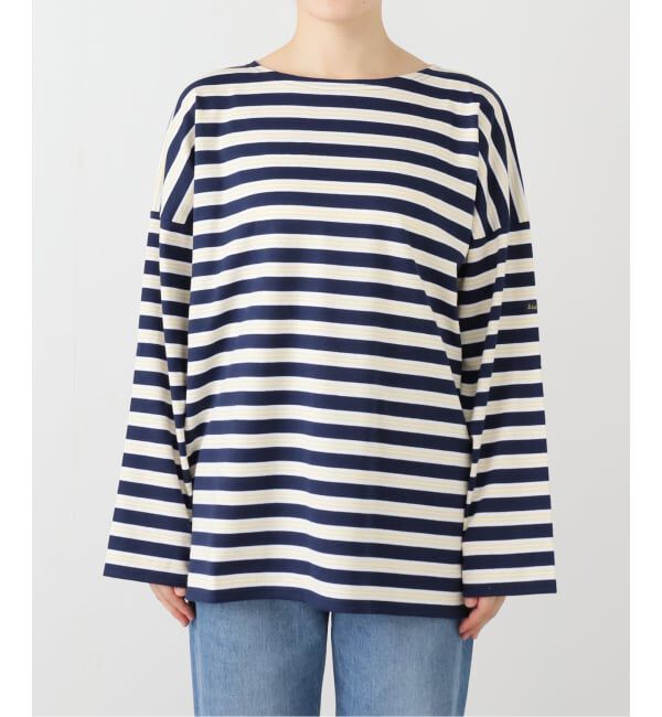 SLOBE IENA「LE MINOR/ルミノア SLOBE別注 マルチボーダー」|Tシャツ・カットソー|ネイビー