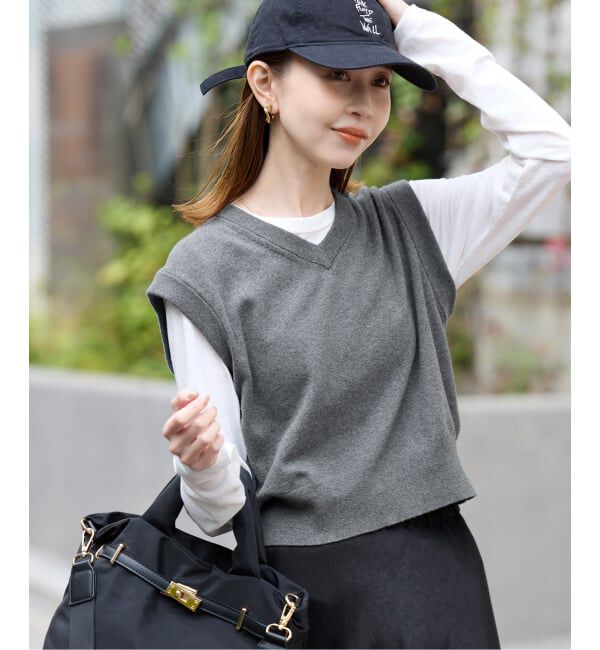 SLOBE IENA「ショートベスト」|ベスト・ジレ|