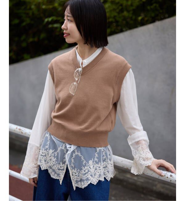 SLOBE IENA「ショートベスト」|ベスト・ジレ|