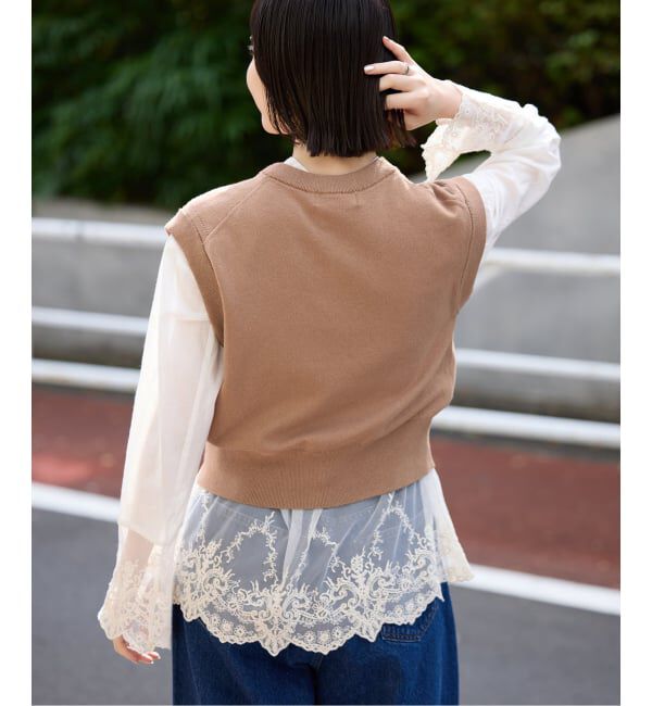 SLOBE IENA「ショートベスト」|ベスト・ジレ|