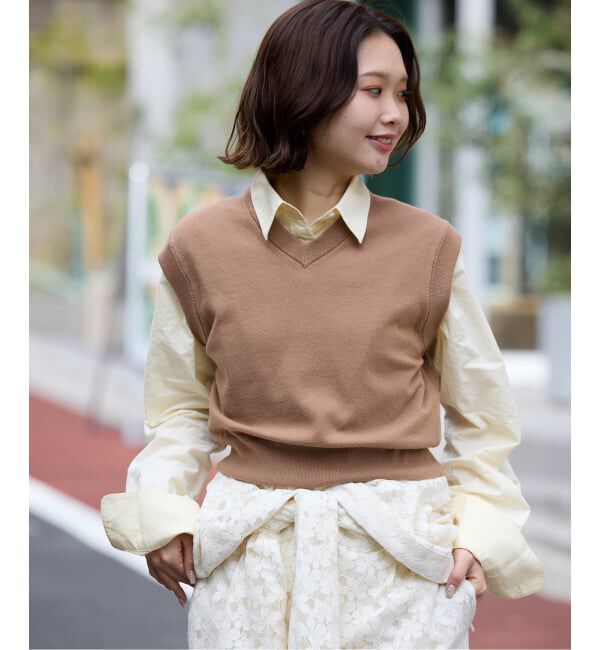 SLOBE IENA「ショートベスト」|ベスト・ジレ|