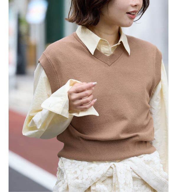 SLOBE IENA「ショートベスト」|ベスト・ジレ|