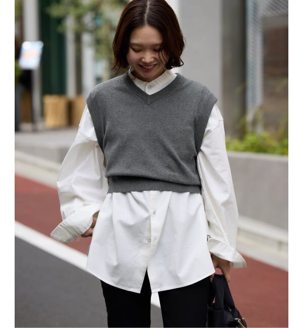 SLOBE IENA「ショートベスト」|ベスト・ジレ|