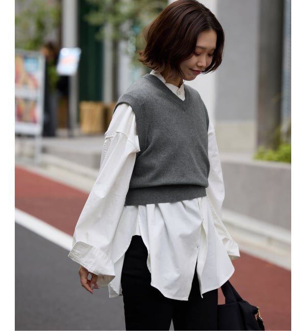 SLOBE IENA「ショートベスト」|ベスト・ジレ|