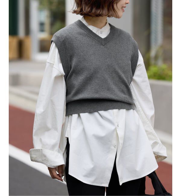 SLOBE IENA「ショートベスト」|ベスト・ジレ|