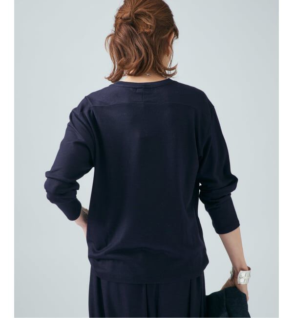 VERMEIL par iena「WOOL JERSEY クルーネックロングスリーブプルオーバー」|Tシャツ・カットソー|