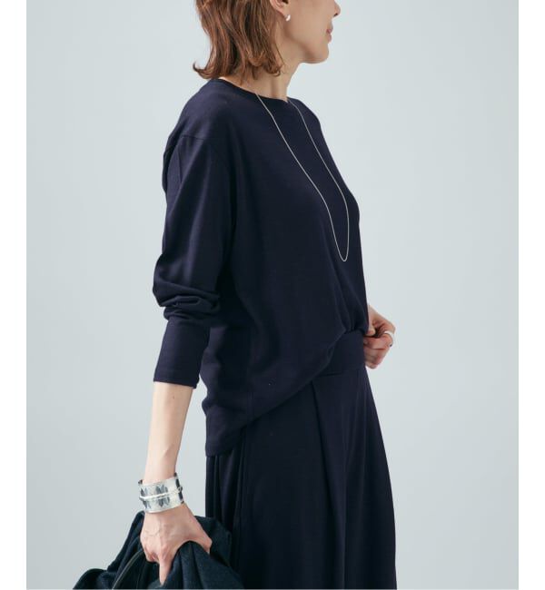 VERMEIL par iena「WOOL JERSEY クルーネックロングスリーブプルオーバー」|Tシャツ・カットソー|