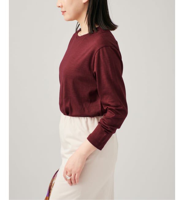 VERMEIL par iena「WOOL JERSEY クルーネックロングスリーブプルオーバー」|Tシャツ・カットソー|