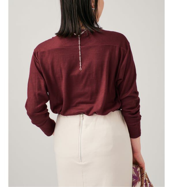 VERMEIL par iena「WOOL JERSEY クルーネックロングスリーブプルオーバー」|Tシャツ・カットソー|