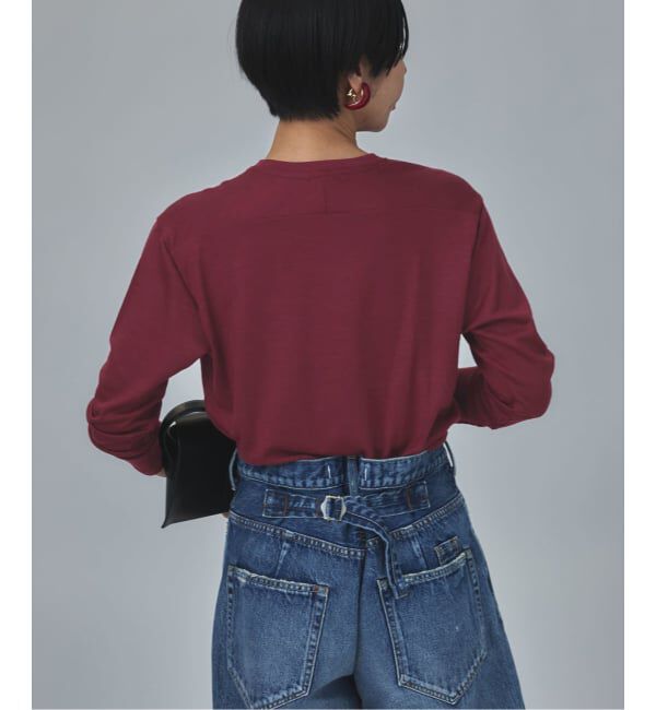 VERMEIL par iena「WOOL JERSEY クルーネックロングスリーブプルオーバー」|Tシャツ・カットソー|