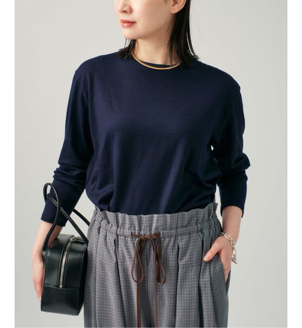VERMEIL par iena「WOOL JERSEY クルーネックロングスリーブプルオーバー」|Tシャツ・カットソー|