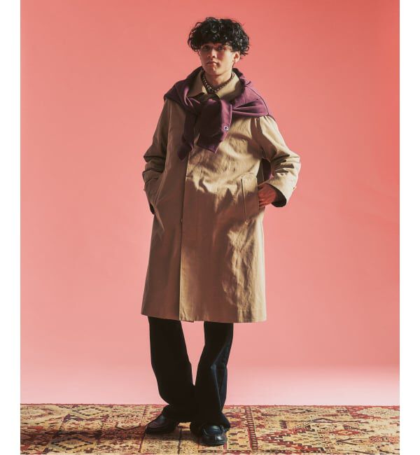417 EDIFICE「【MOONLIGHT CLOTHING】 Balmacaan coat / バルマカーンコート」|ステンカラーコート|