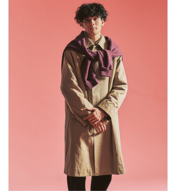 417 EDIFICE「【MOONLIGHT CLOTHING】 Balmacaan coat / バルマカーンコート」|ステンカラーコート|