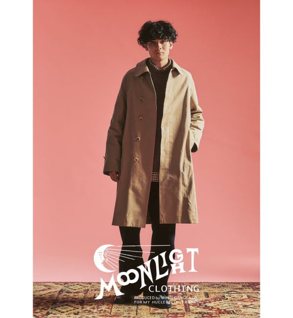 417 EDIFICE「【MOONLIGHT CLOTHING】 Balmacaan coat / バルマカーンコート」|ステンカラーコート|
