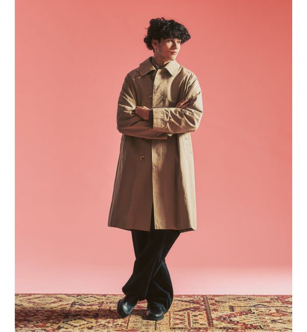 417 EDIFICE「【MOONLIGHT CLOTHING】 Balmacaan coat / バルマカーンコート」|ステンカラーコート|