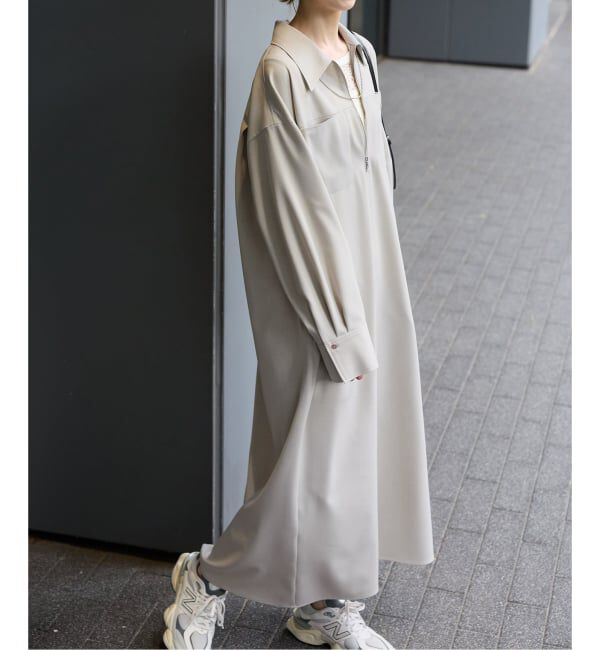 JOURNAL STANDARD「ウーリッシュツイルハーフジップワンピース」|ワンピース|