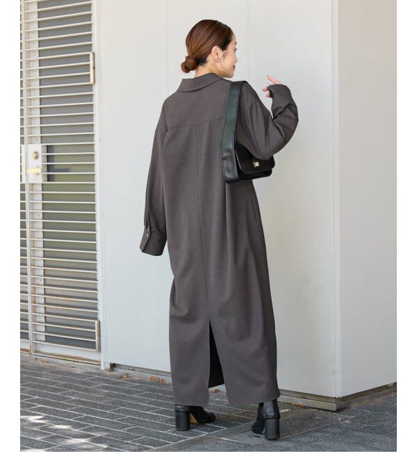 JOURNAL STANDARD「ウーリッシュツイルハーフジップワンピース」|ワンピース|