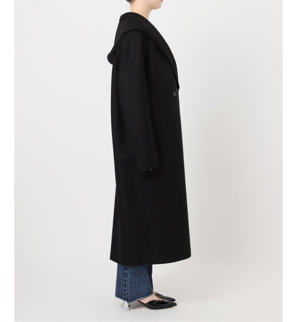 journal standard L'essage「別注【HARRIS WHARF LONDON】Women hooded coat pressed woo：コート」|その他|