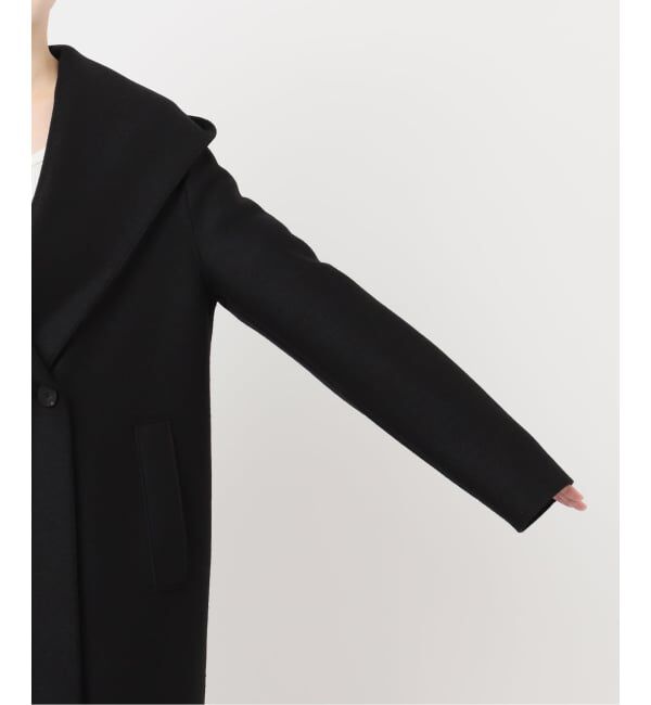 journal standard L'essage「別注【HARRIS WHARF LONDON】Women hooded coat pressed woo：コート」|その他|