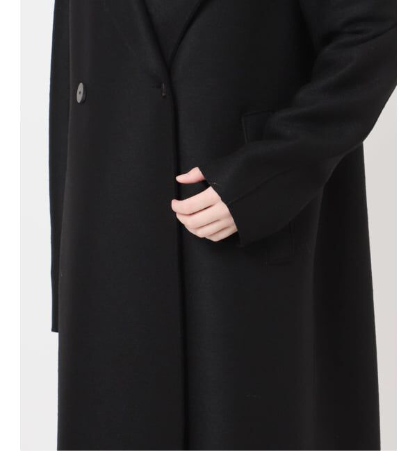 journal standard L'essage「別注【HARRIS WHARF LONDON】Women hooded coat pressed woo：コート」|その他|