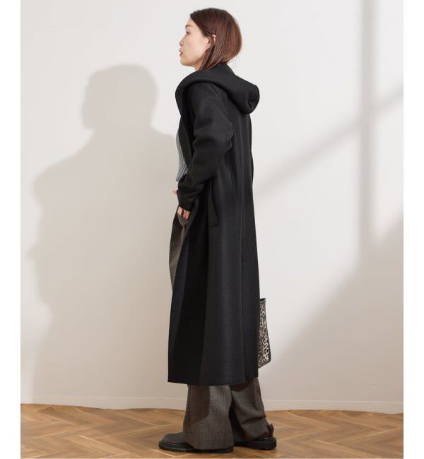 journal standard L'essage「別注【HARRIS WHARF LONDON】Women hooded coat pressed woo：コート」|その他|
