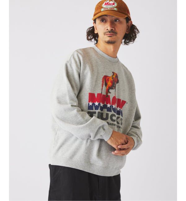 JOURNAL STANDARD relume「MACK TRUCKS / マック・トラックス 別注 フェード  プリント スウェット」|スウェット・ジャージ|