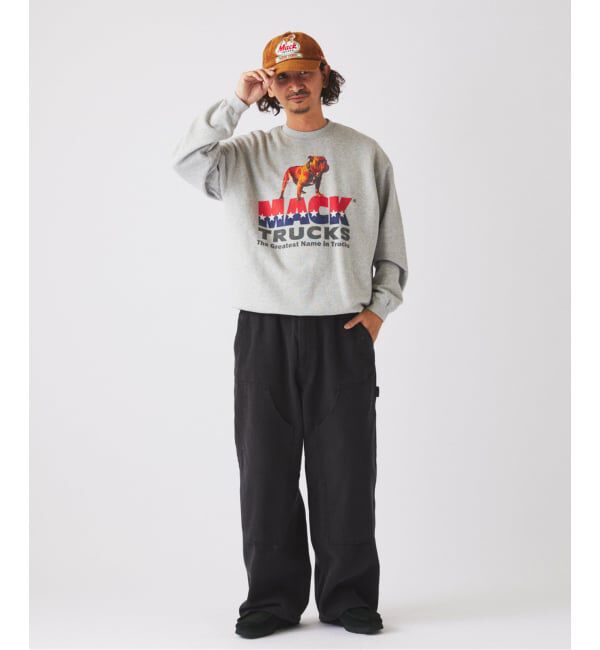JOURNAL STANDARD relume「MACK TRUCKS / マック・トラックス 別注 フェード  プリント スウェット」|スウェット・ジャージ|