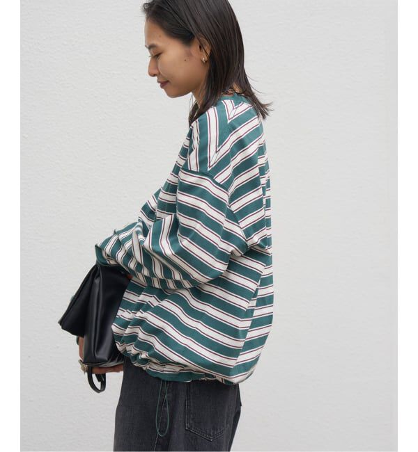 JOURNAL STANDARD「《追加3》シャーリングロングスリーブTシャツ」|Tシャツ・カットソー|グリーン C