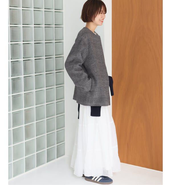 JOURNAL STANDARD relume「《追加2》スーパーファインビーバークルーネックコート」|ノーカラーコート|