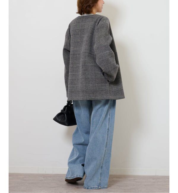 JOURNAL STANDARD relume「《追加2》スーパーファインビーバークルーネックコート」|ノーカラーコート|