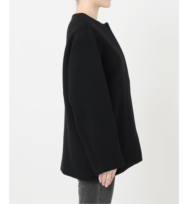 JOURNAL STANDARD relume「《追加2》スーパーファインビーバークルーネックコート」|ノーカラーコート|